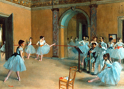 The Dance Foyer at the Opera on the Rue le Peletier Edgar Degas
